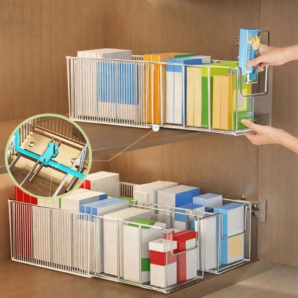Plastic Expandable Storage Box Large Capacity with Dividers Adjustable Drawer Organizer Transparent Makeup Storage Container