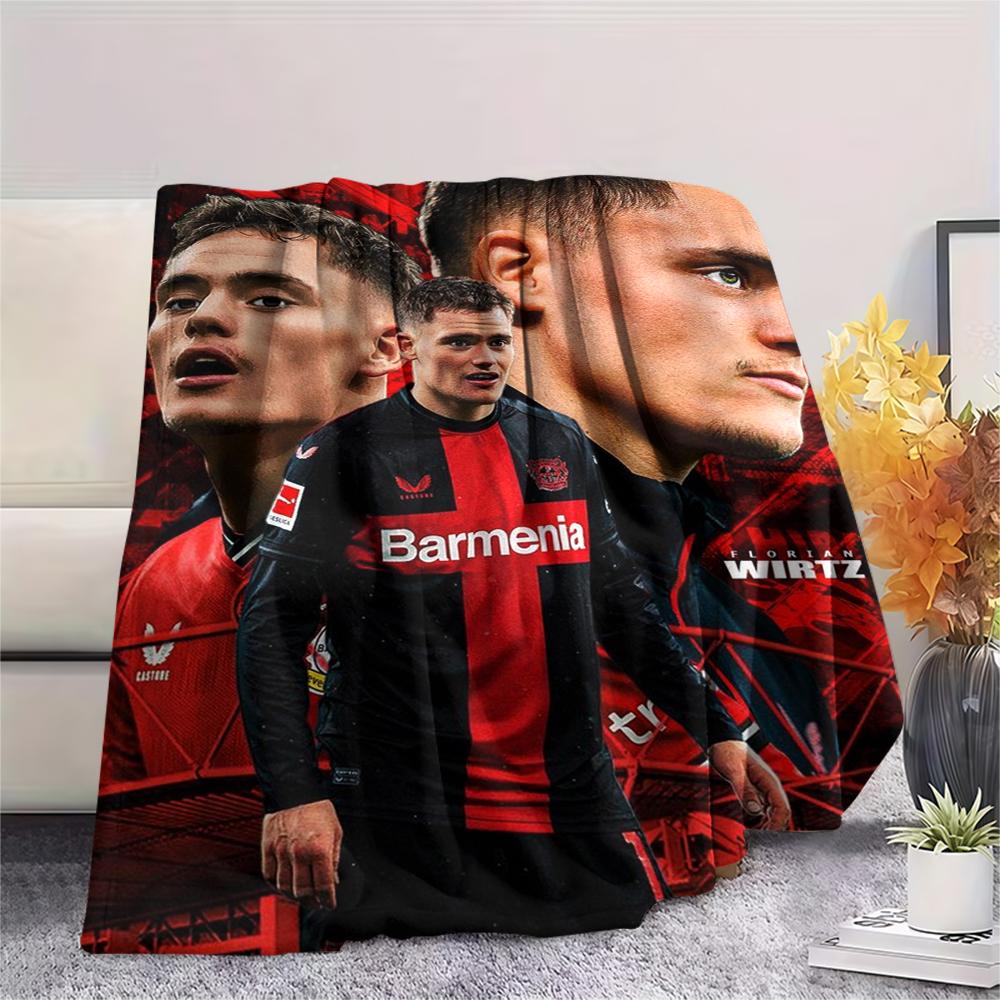 1pc Florian Wirtz Print Flannel Blanket, High Quality Comfortable for All Seasons, Home Decor, Warmth and Comfort, Perfect for Christmas Gifts55