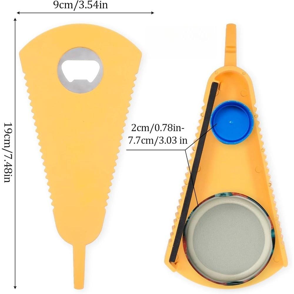 1 Pack Bottle Opener, Can Opener Non Slip Integrated Multi Function Bottle Cap Opener Suitable for Beer, Cola, Jam and Beverages