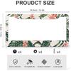 Tropical Palm Leaves License Plate Frames - 2 Pcs Set 2 Holes Metal Aluminum Auto Car Accessories Decoration License Plate Frame 6.3" X 12.2" Fit US