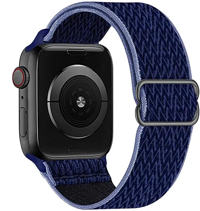 Adjustable Nylon Loop Strap For Apple Watch Series Ultra 11 10 9 8 7 46mm 45mm 41mm Fabric Strap For Iwatch 6 5 4 SE 44mm 40mm
