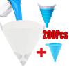 200Pcs Car Paint Spray Mesh Paper Filter Purifying Straining Funnel Disposable Paint Filter Conical Nylon Micron Paper Funnels