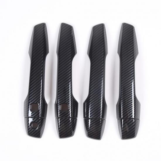 Carbon Fiber ABS Side Door Handle Cover Trim For Mitsubishi Outlander 23-24
