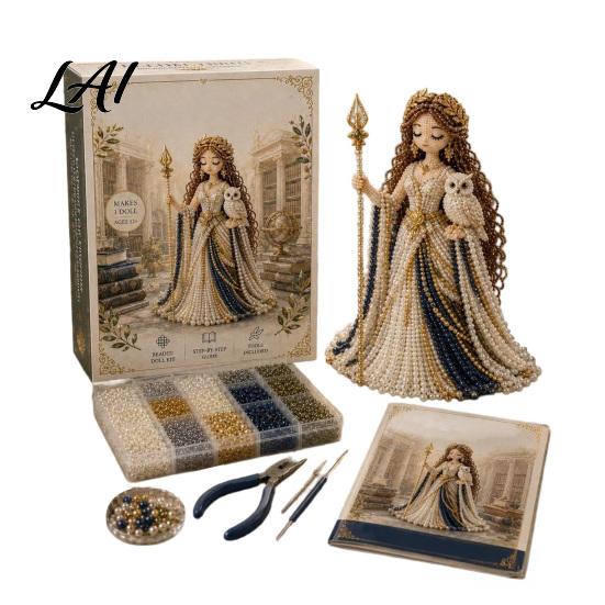 Divine Beaded Goddess Kit Kit 3D DIY Bead Craft Art Project with Colorful Beads for Adults Teens Women Handmade Gift Artistic Supplies