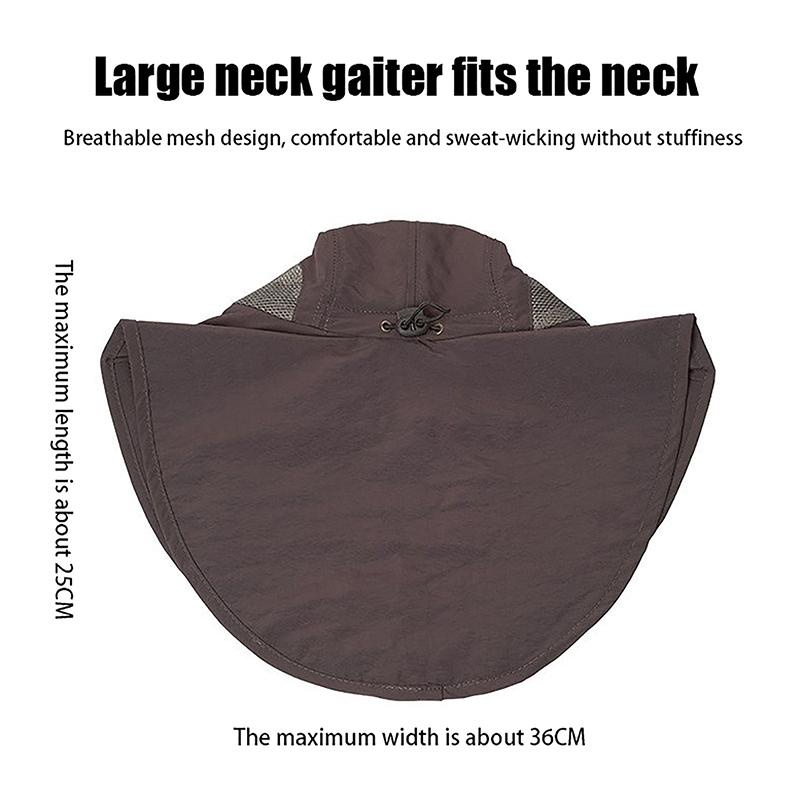 Pălărie de soare cu bor larg de vară pentru bărbați și femei, reglabilă, protecție în aer liber, Safari, capac pentru drumeții, pescuit, pălărie de protecție solară, ceai cules pălărie