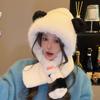 Women's new winter cold-proof and warm hat, scarf, integrated thickened ear protection, Lei Feng hat