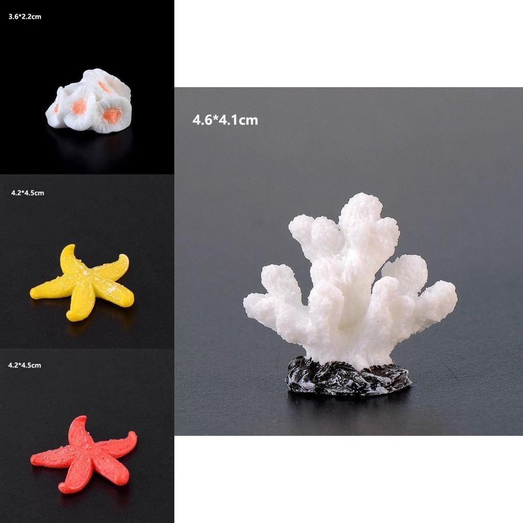 Realistyczna żywica koralowa dekoracja akwarium, miniaturowy prezent DIY, rozgwiazda