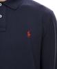 POLO RALPH LAUREN Custom Slim Fit Long Sleeve Mesh Polo - Blue