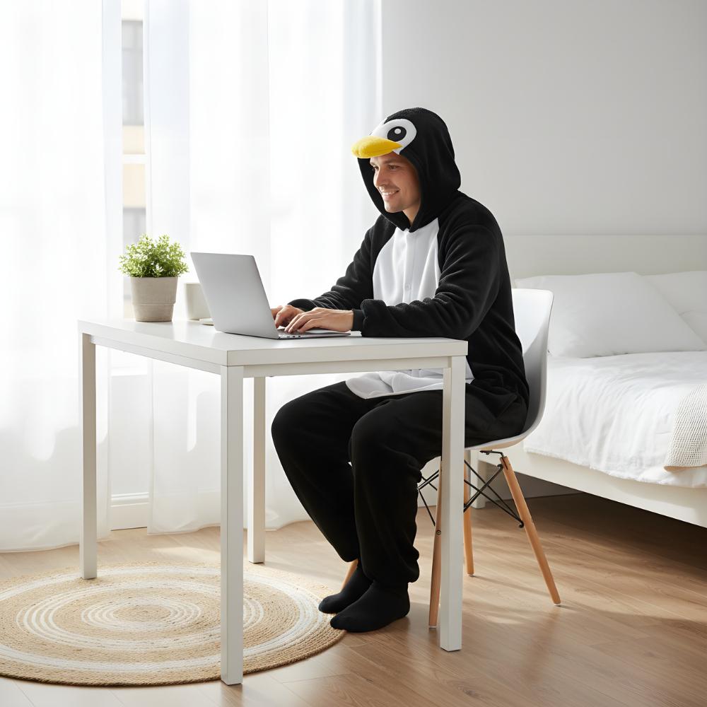 Piżama Onesie Kigurumi Kostium Przebranie Pingwin Xl: 175 - 185Cm