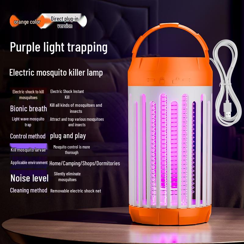 Romeinse Kolom USB Elektrische Muggenverdelger Lamp voor Binnen/Buiten Gebruik - Veilig voor Moeder en Baby