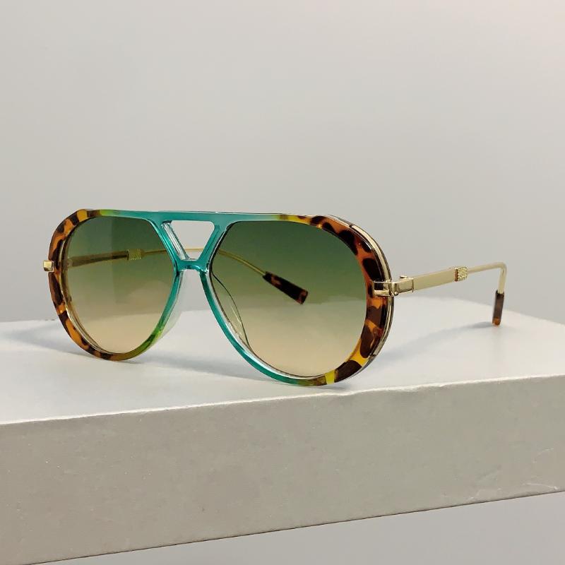 

KAMMPT New Double Bridge Sunglasses Oversized for Women Men Retro Fashion Pilot Frame Luxury Trend Brand Design Shades Eyewear without case