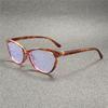 5PCS New Cat Eye Reading Glasses Summer Decoration Anti-blue Light Glasses Fashion Package Flower Glasses
