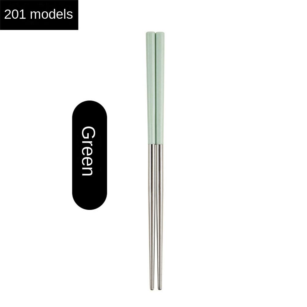 Stainless Steel Chopsticks Food Grade Reusable Non-slip Chopsticks Non-slip Food Sticks Tableware Kitchen Tools