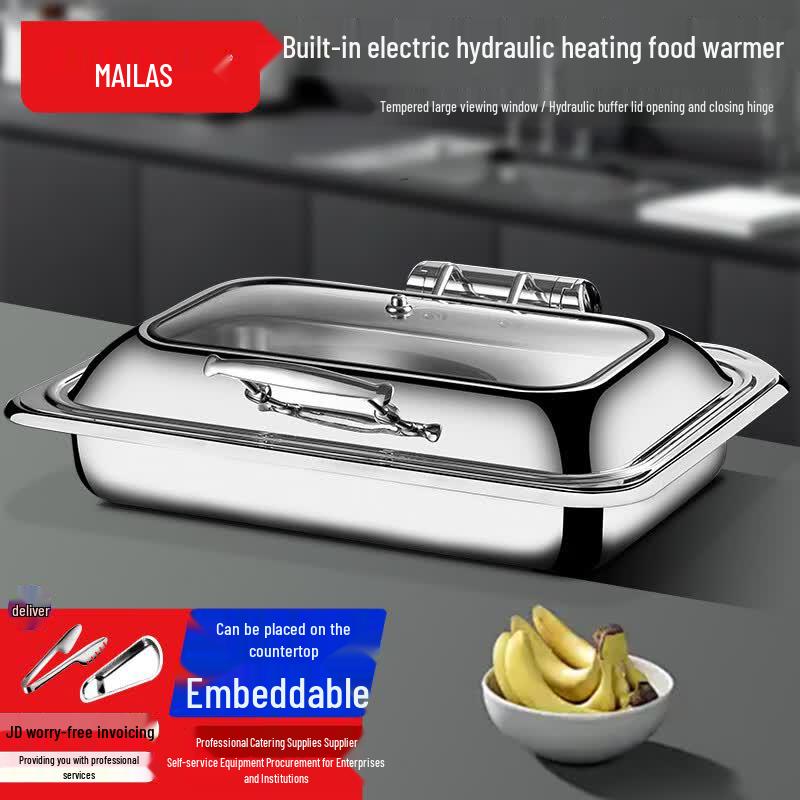 Mylangs Stainless Steel Embedded Buffet Warmer