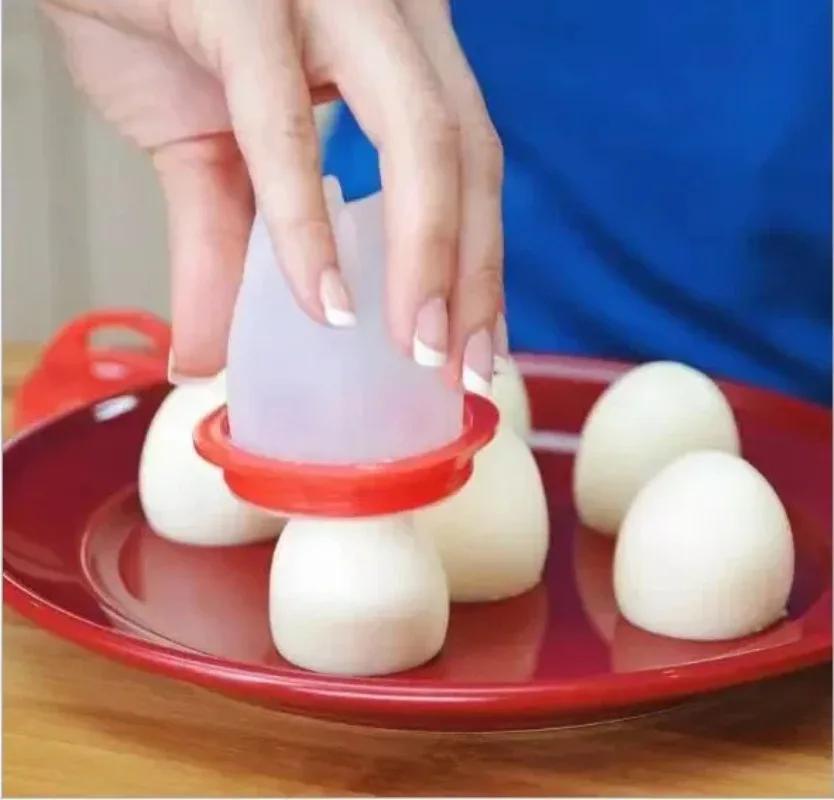 Non-stick Silicone Egg Cooker Poachers, Boiled Eggs Kitchen Gadgets, Baking Mold, Cooking Cooker Separator