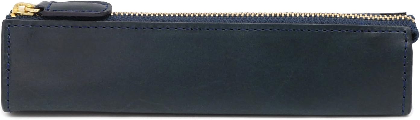

Pencil Case Rio Zipper Pencil Case S Leather Italian Leather Navy [Slip-On] Slip-on A-IOL-2601 тёмно-синий