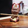 Lilla leire Monkey King Ornamenter Te Kjæledyr Keramikk Smådyrsfigur Hjem Bildekorasjon Håndverk