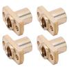 4pcs Upgrade Lead Screw Nut Brass Tone Flange Nut Pack Hardware Fastener  Ender 10