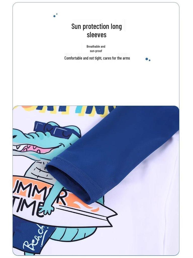 Boys' Toddler Quick-Dry Sun Protection Swim Trunks Set 