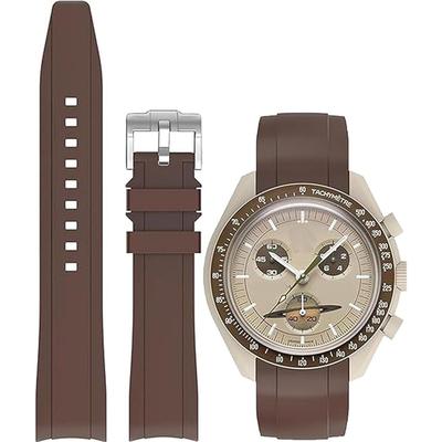 20mm Watch Band Silicone Strap for Omega X Swatch MoonSwatch Watch Strap Omega and Swatch Band Rubber Band for Omega Speedmaster Seiko SEIKO 20mm