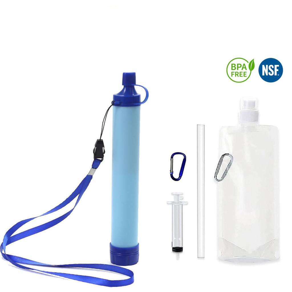 Portable Emergency Water Purification Straw for Camping and Outdoor Filtration