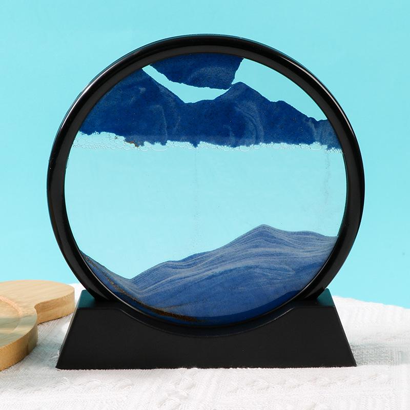 Quicksand Hourglass Ornament: Elegant Living Room, TV Cabinet, or Office Décor – Light Luxury Gift.