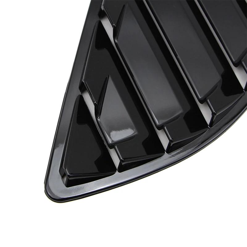 For Ford Mondeo Fusion 2013-2018 Car Rear Louver Window Side Shutter Cover Trim Sticker Vent Scoop ABS Carbon Fiber Accessories
