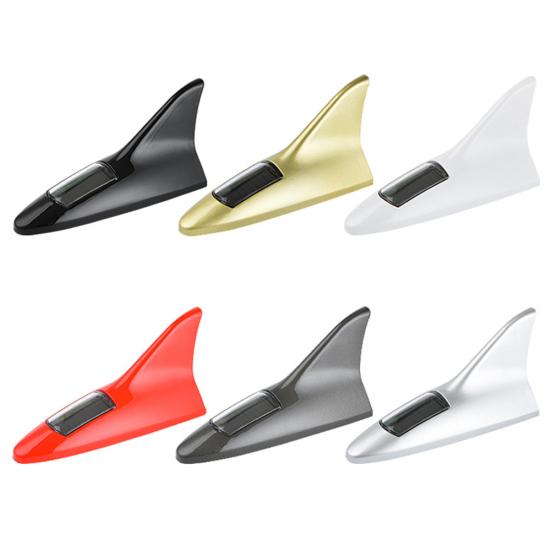 Shark Fin Solar Energy Powered Car Flash Strobe Light Emergency Warning Lamp