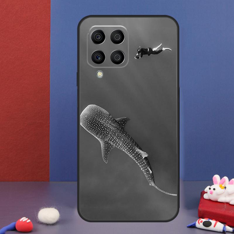 Whale Sharks Fish Case For Samsung Galaxy M54 M34 M14 M21 M31 M51 M12 M32 M52 M13 M23 M33 M53 M20 M30s Cover