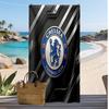 Пляжний рушник з принтом Chelsea FC, швидковисихаючий, м'який, портативний, великий прямокутний пляжний килимок для подорожей, басейну