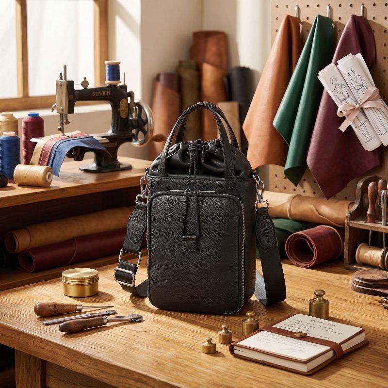 Fashion One Shoulder Crossbody Camera Small Square Bag Multifunctional Leather Mobile Phone Change Bag