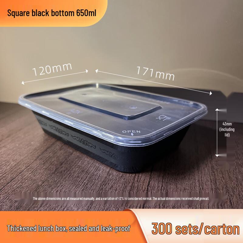 Disposable Rectangular Meal Prep Containers