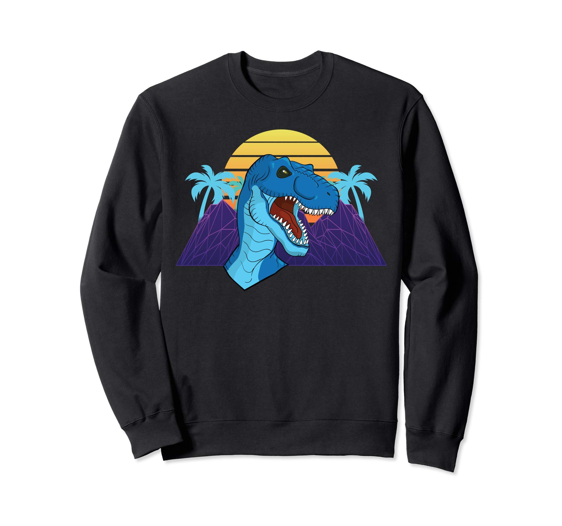 Retro vaporwave dinosaur. Synthwave dinosaur gift. Vaporwave Tyrannosaurus Trex Trainer