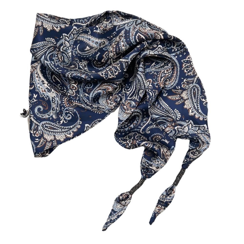 

Versatile Imitation Silk Waist Scarf Floral Print Retro Triangle Scarf Polyester Decorative Belt Scarf Travel