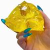Jouets Fidgets Triangles au Miel et au Fromage Squishy Jouet à Presser Mochi Fromage Doux Jouet Sensoriel Anti-stress Amusant pour Enfants Adultes