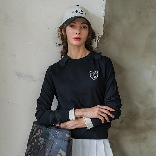 Venezia 12 Lia Knit Collar Black Free