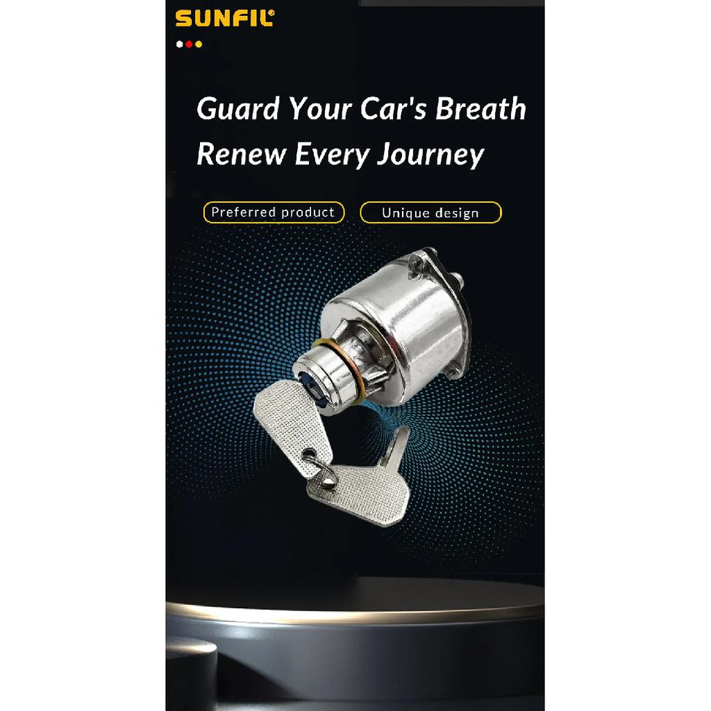 JK406 Car Truck Start Ignition Switch with 2 Keys Preheat Start Switch with 6 Wiring Points for Car Tractor Trailer