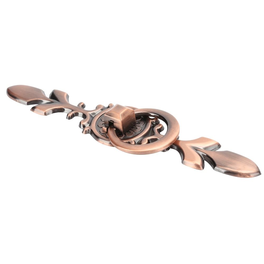 2pcs Zinc Alloy Ring Pull Handles Antique Bronze Drawer Handles Cabinet Knobs  Dresser Closet
