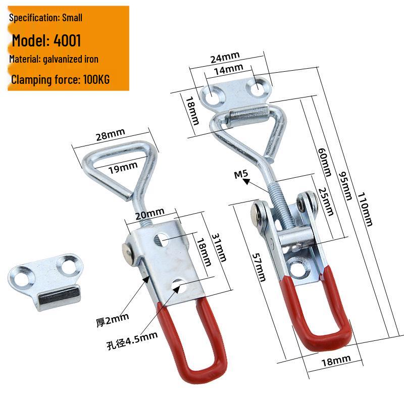 304 Stainless Steel Quick Clamp Adjustable Lock Bolt Clamp