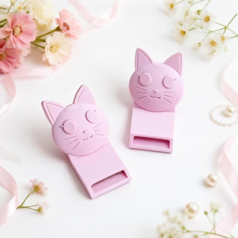 Cat Shape Can Opener for Pets Manual Ring Pull Opener Portable Design for Home Kitchen Pet Food Cans