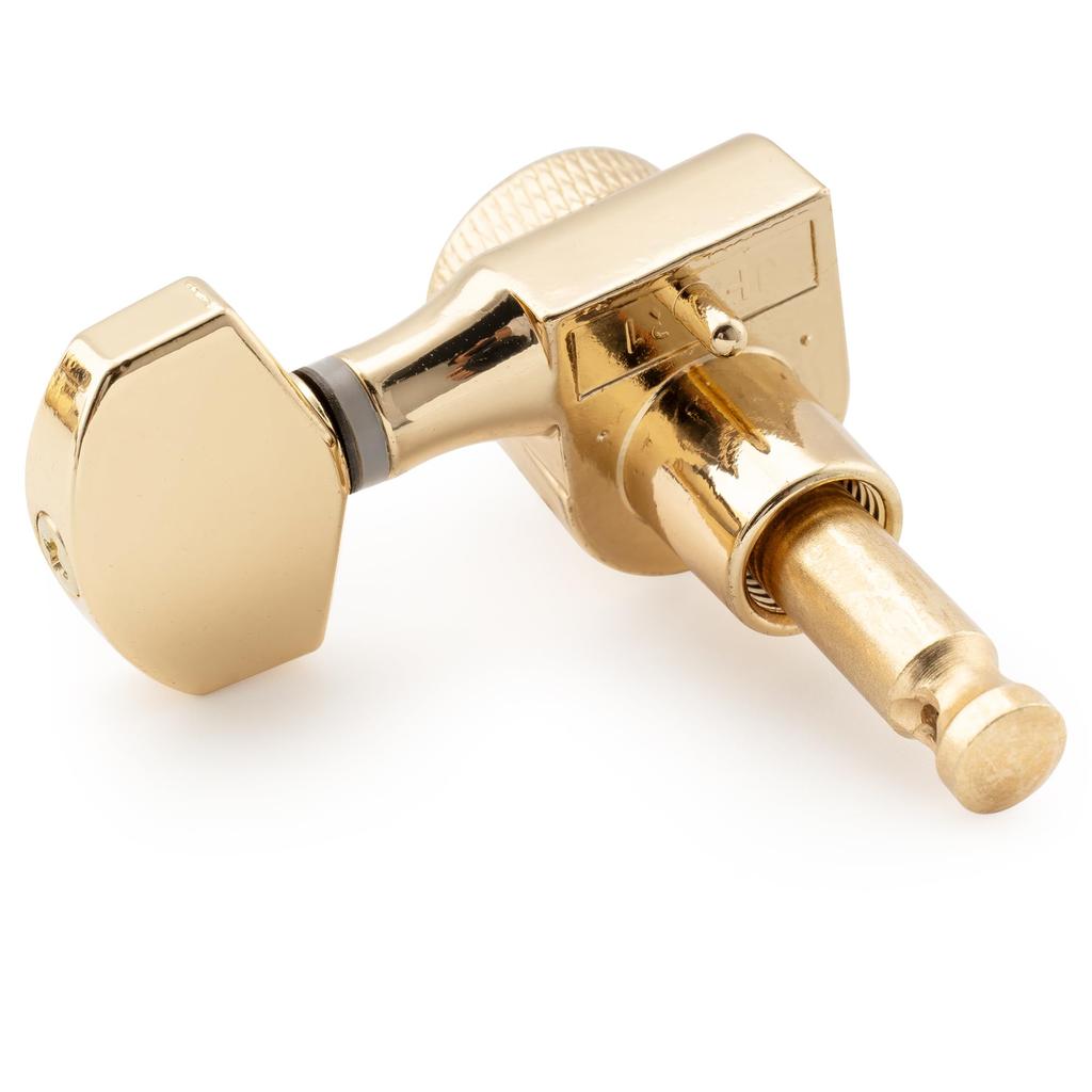Musiclily Pro Locking Guitar Square for Electric Gold 6-in-line Single-pin Tuners, (SQ), Stratocaster/Telecaster Guitars,
