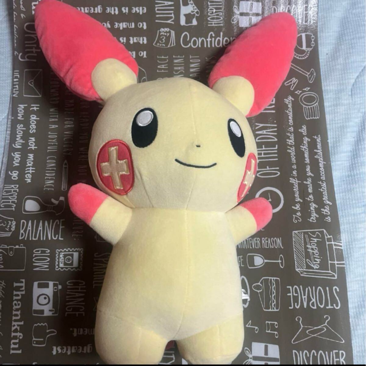 [USED]Plusle Super Soft Plush Toy BIG Huge Large Plush Toy Pokémon - - - - Pokémon