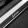 4Pcs Anti Scratch Car Carbon Fiber Door Threshold Badge Stickers For Mitsubishi Asx Lancer Outlander Pajero Ralliart L200 EVO