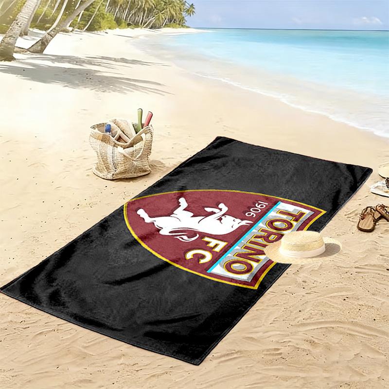 Torino Football Club3 Print Beach Towel, Large Soft Quick Dry Towel for Beach Camping Swimming