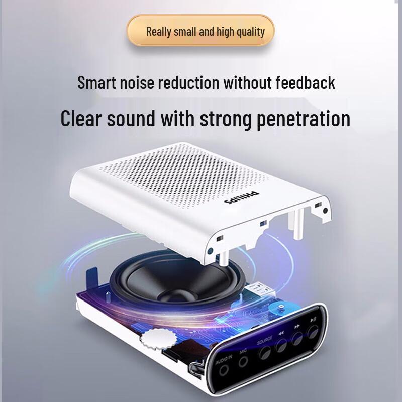 Philips SBM200 Portable Voice Amplifier & Speaker with Microphone