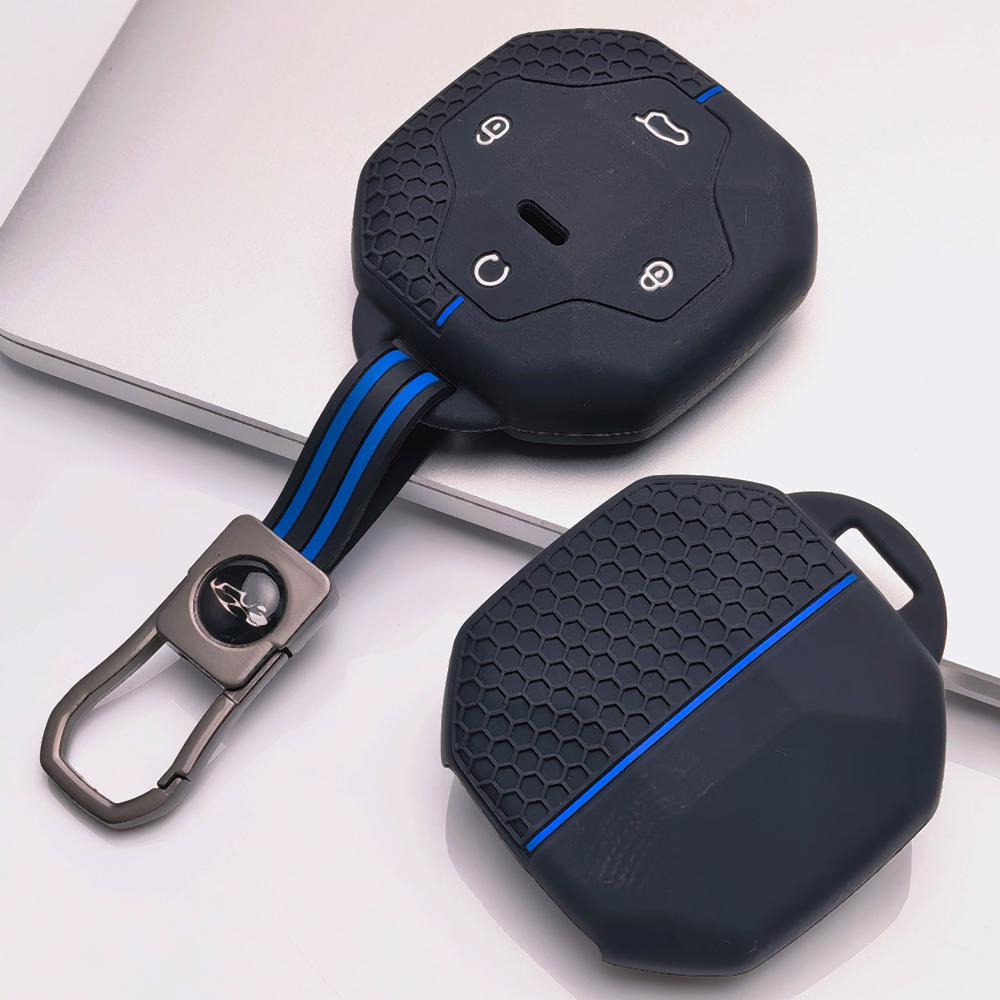 Key Fob Cover Keychain for Jetour Shanhai T2 L9 T3 Traveler Dashing Anti-Scratch Surface Shockproof Structure Soft Grip Texture Easy Install Design