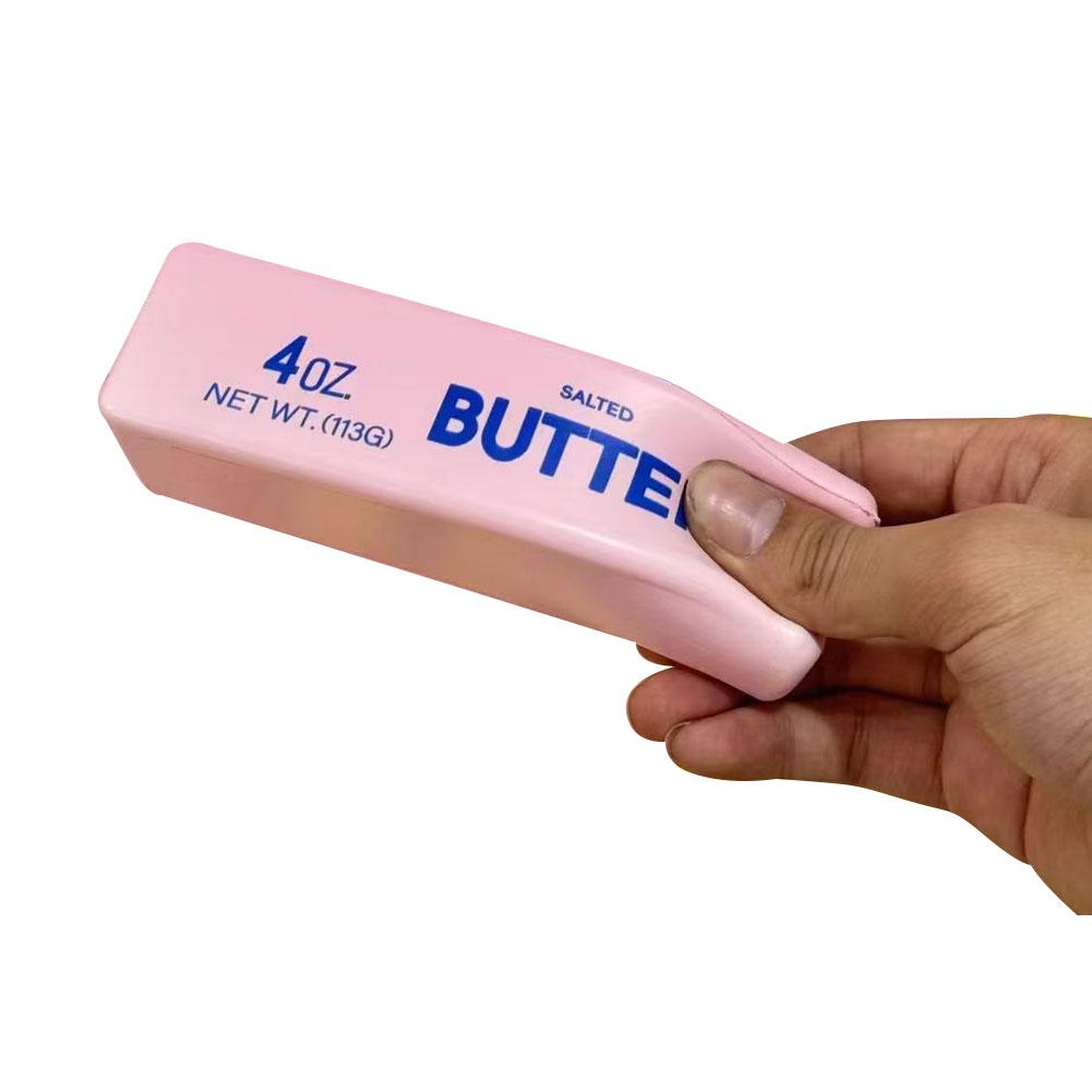 

Lifelike Butter Stick Squishy Plaything Plush Gentle Rising Creamy Squeezing Fidget Toy Stress Relief Decompression Squeeze Toys