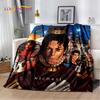 MJ Michael Jackson King of Pop 3D Soft Plush Blanket,Flannel Blanket Throw Blanket for Living Room Bedroom Bed Sofa Picnic Kids