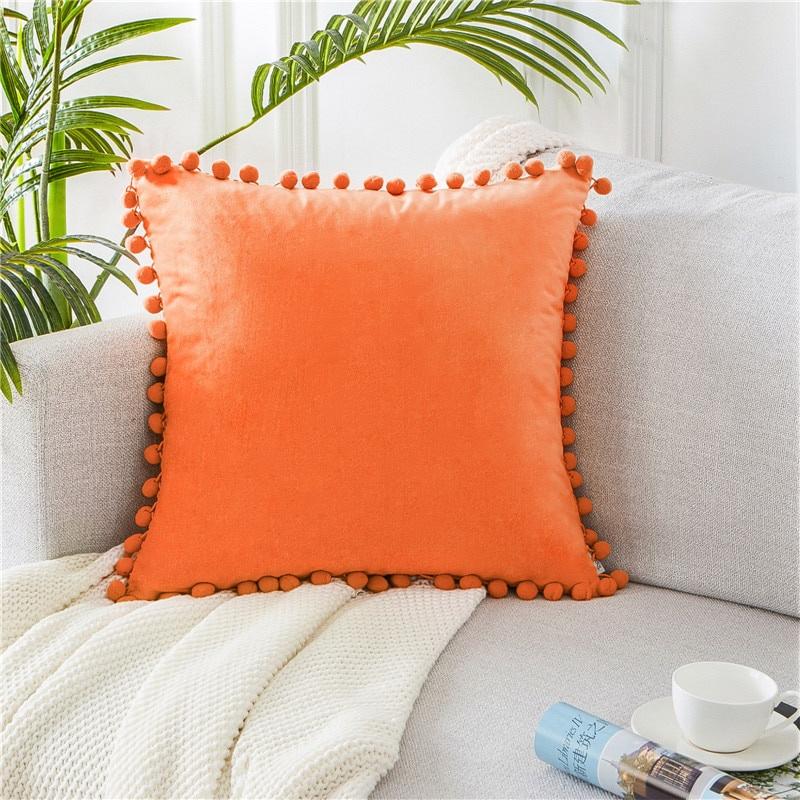 1pcs Soft Velvet Cushion Covers Pillowcases Square Decorative Pillow Cover for Sofa Comfortable Bed Car Home Throw Pillow Case