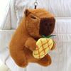 Capybara Plush Keychain: Cute Pull-out Toy & Internet Celebrity Pendant Charm